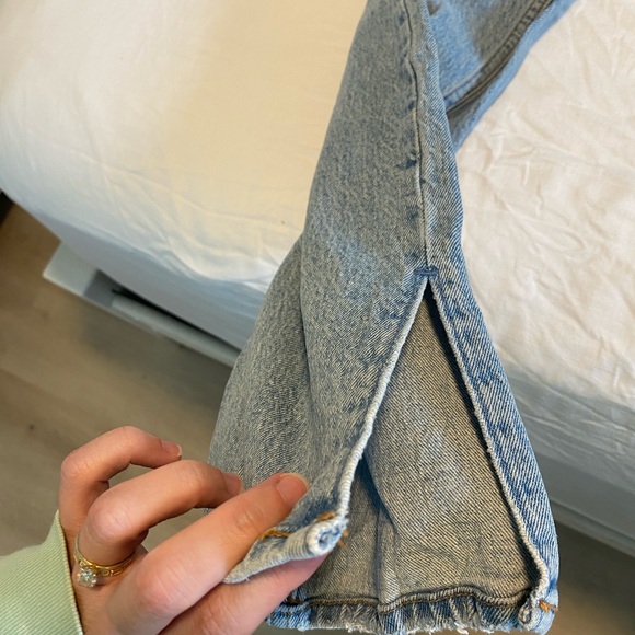 Abercrombie & Fitch Classic Blue Straight Leg Jeans - Picture 4 of 5